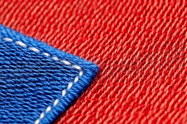 Detal płótna z haftem